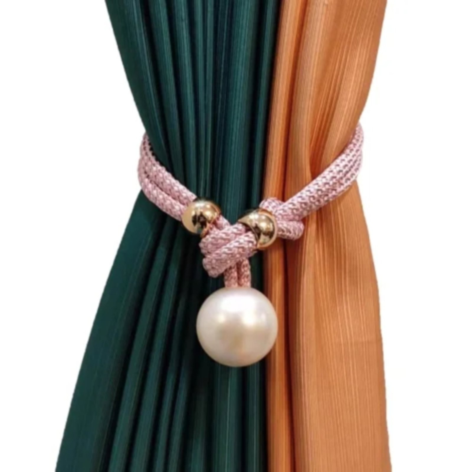 Adjustable Big Pearl Curtain Tiebacks