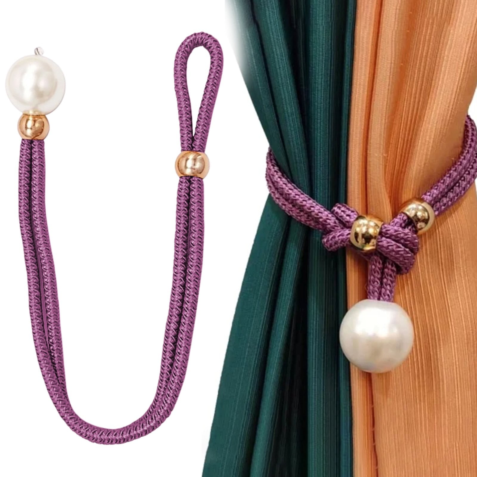 Adjustable Big Pearl Curtain Tiebacks Adjustable Big Pearl Curtain Tiebacks