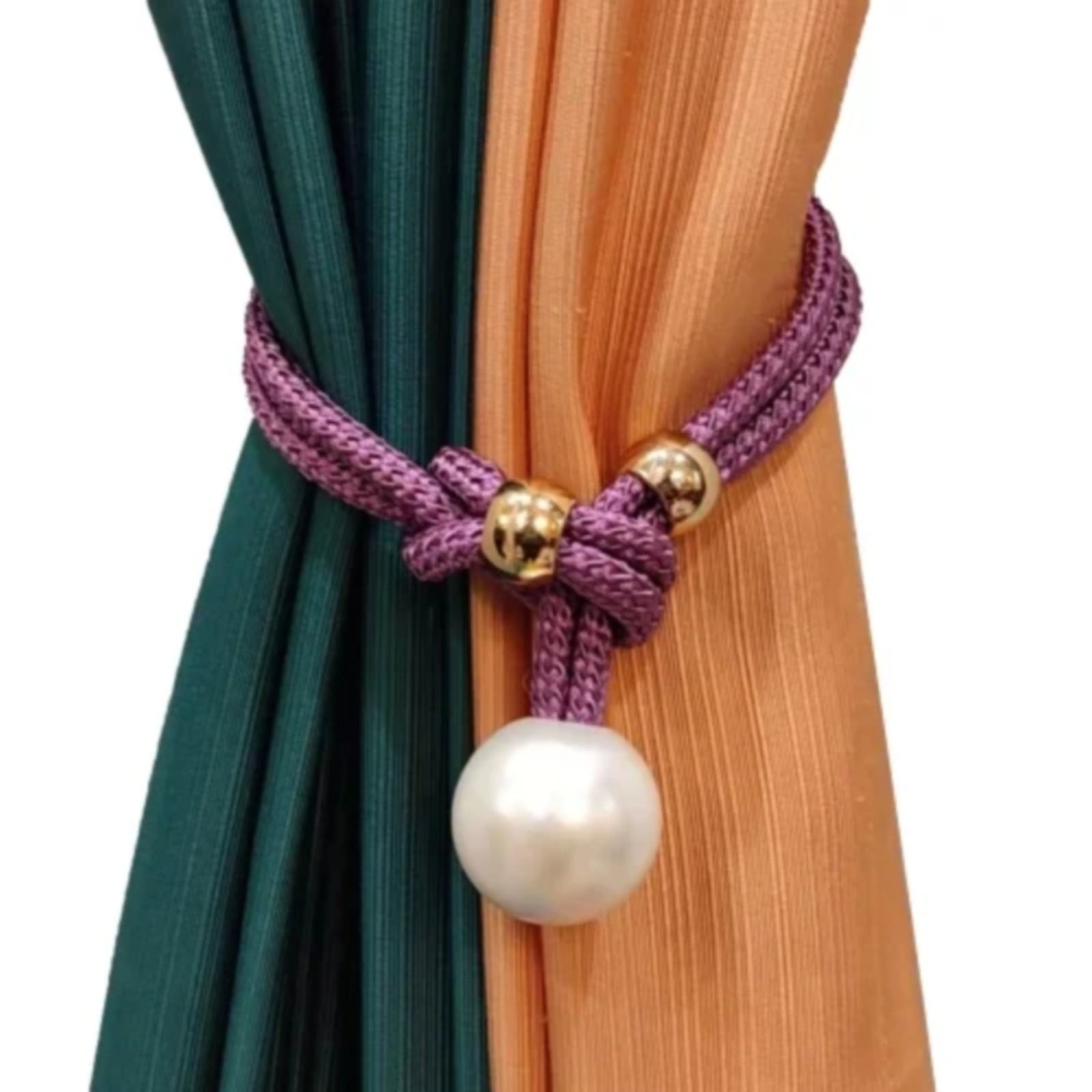 Adjustable Big Pearl Curtain Tiebacks