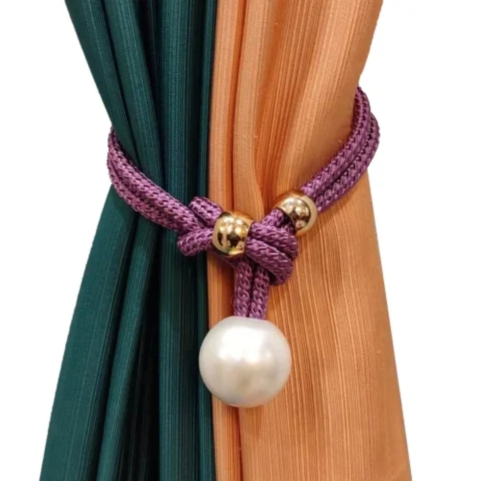 Adjustable Big Pearl Curtain Tiebacks