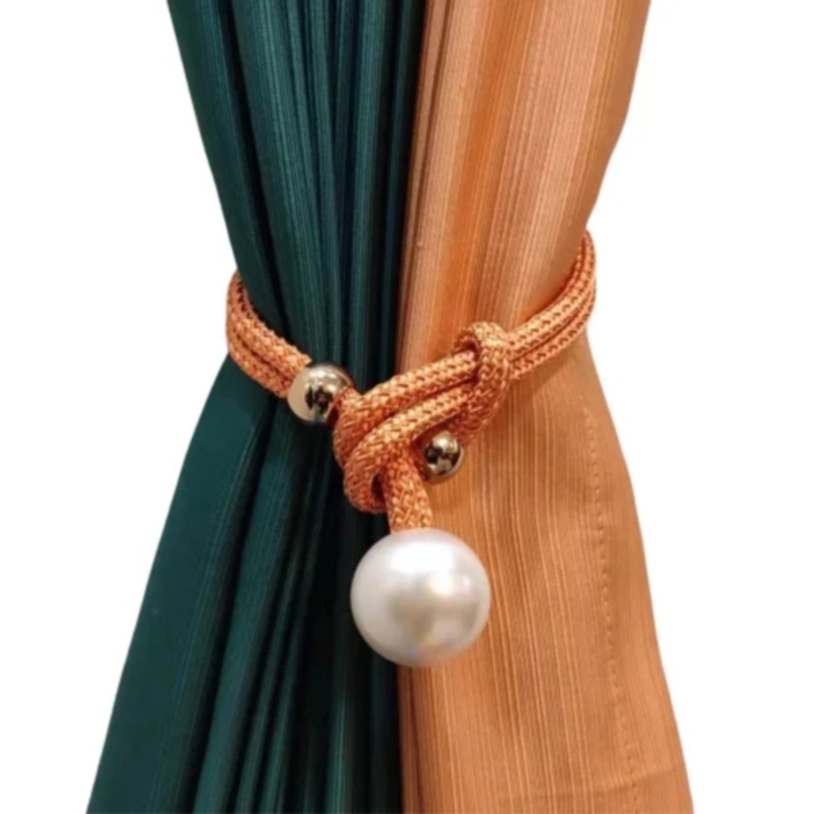 Adjustable Big Pearl Curtain Tiebacks