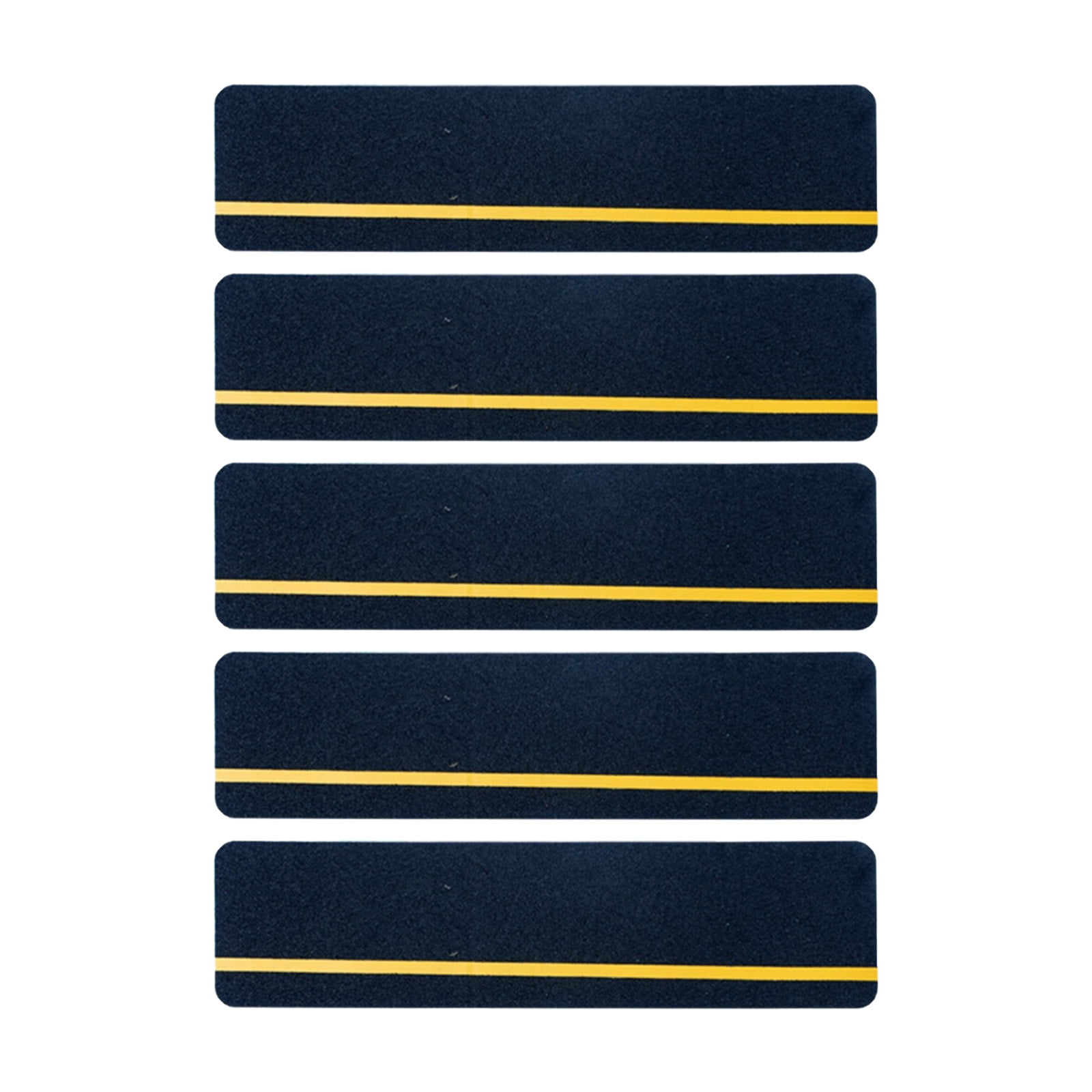 5-Pack Weather Resistant Exterior Grip Tape,Outdoor Stair Treads Non Slip for Wooden Steps - Non Slip Stair Treads - Anti Sniña Strips - Waterproof Adhesive Treads by,24x3.9in Black
