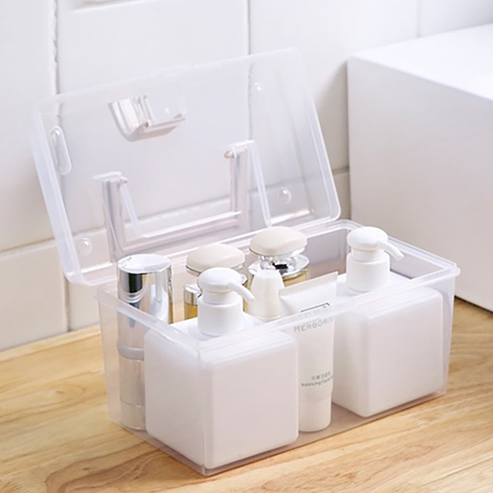 Plastic Storage Bins With Lid and Handle