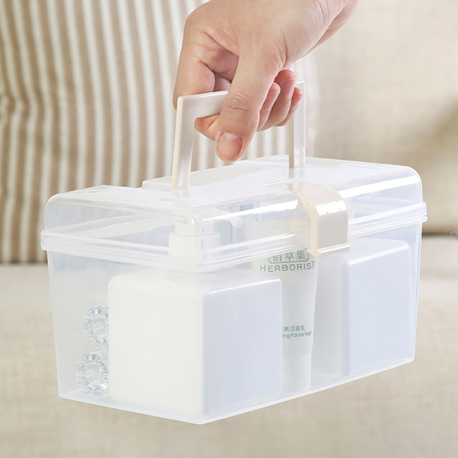 Plastic Storage Bins With Lid and Handle