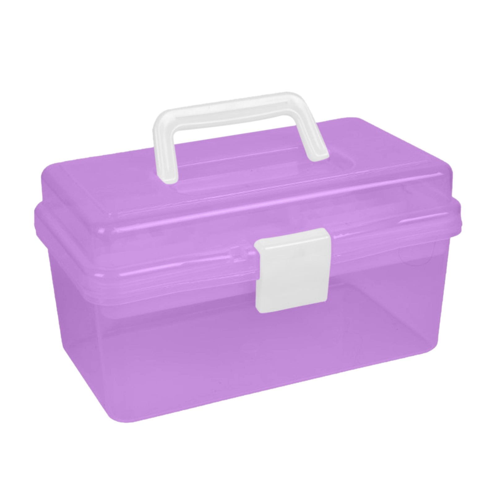 Plastic Storage Bins With Lid and Handle, Plastic Latch Storage Box, Stackable Storage Container, Small Plastic Storage Basket, Cute Organizer Box for Home, Office, 1 Pcs, 7.68x4.13x4.33 7.08" x 3.54" x 4.13" Green