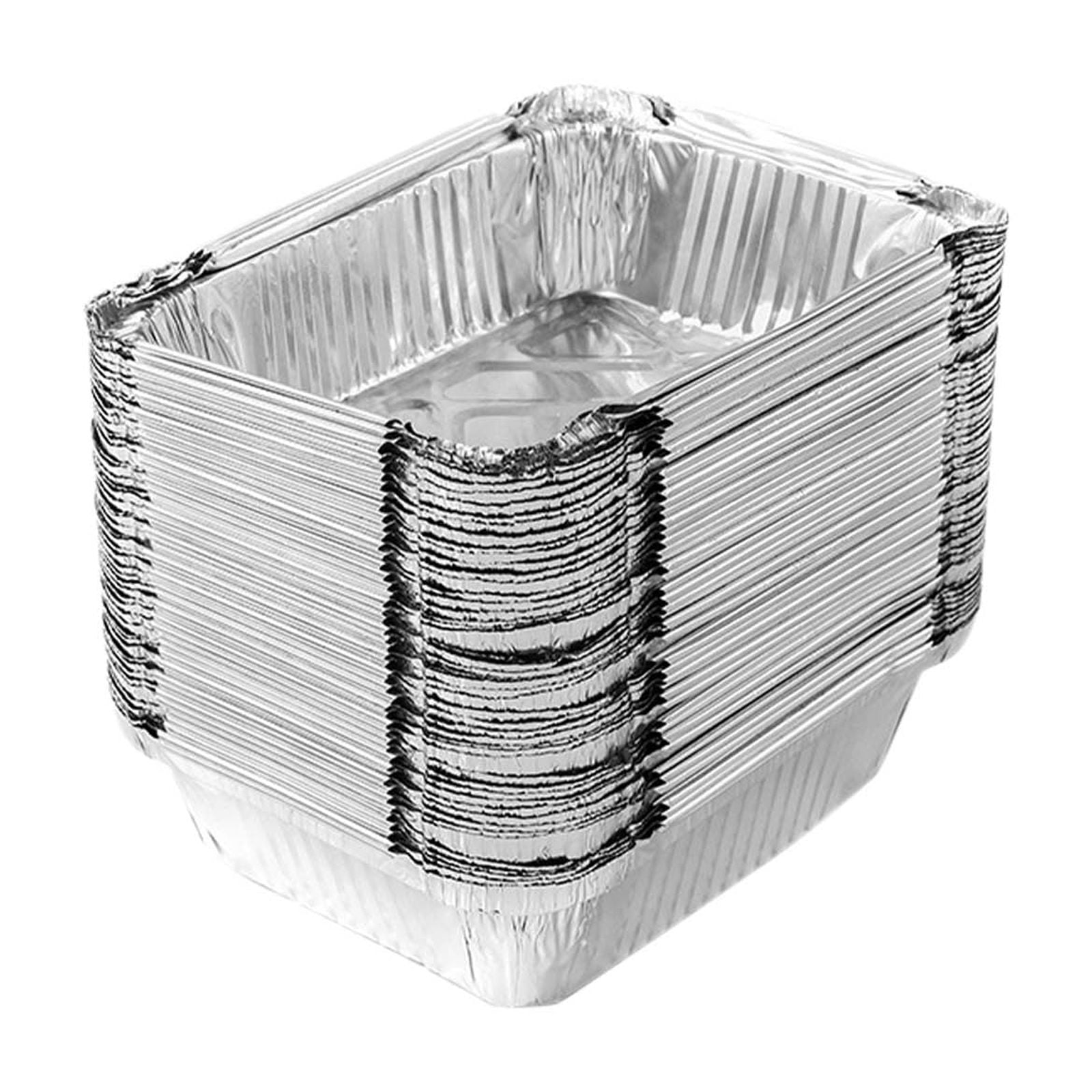 50 Pcs Disposable Aluminum Baking Pans 50 Pcs Disposable Aluminum Baking Pans