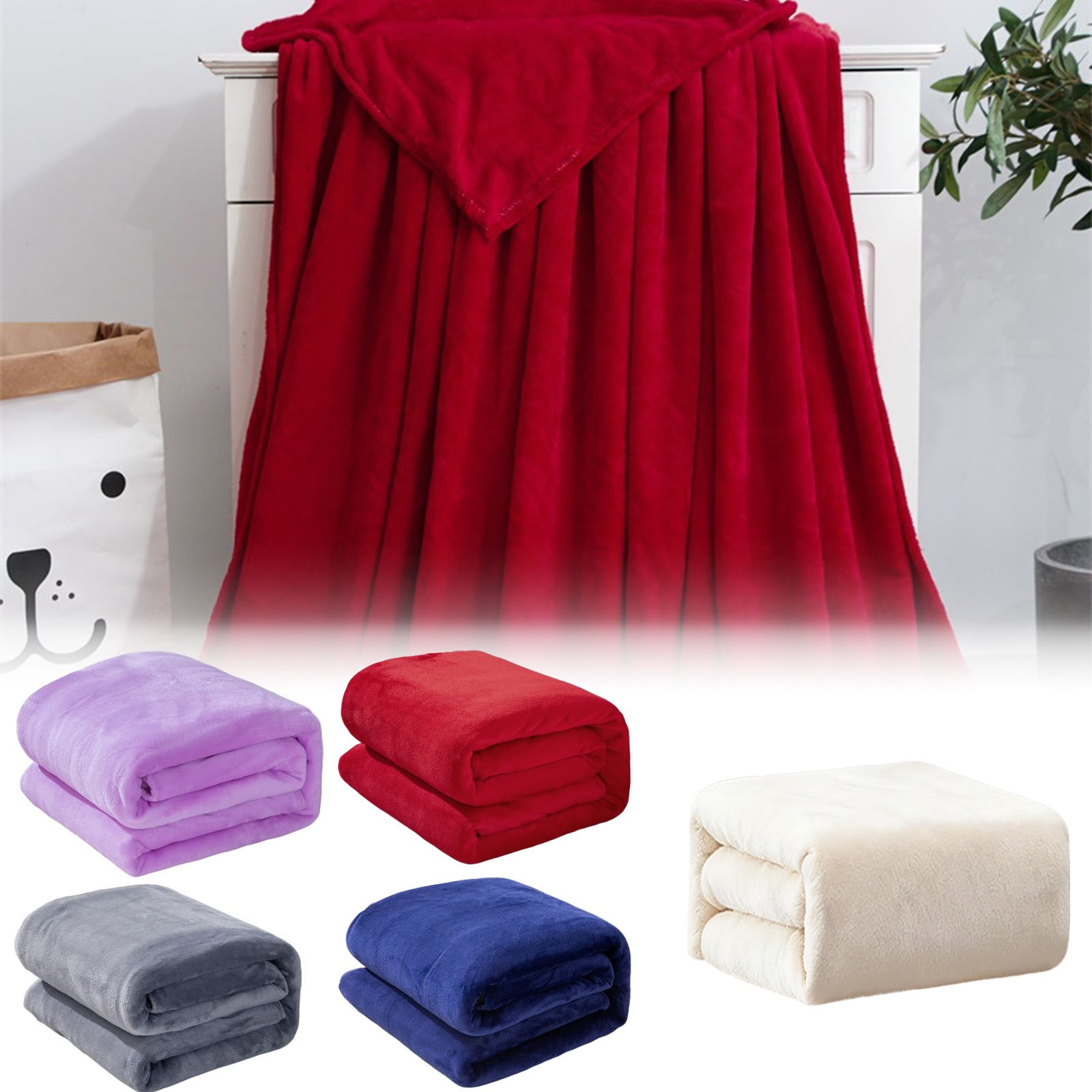 Fleece Throw Blanket for Couch