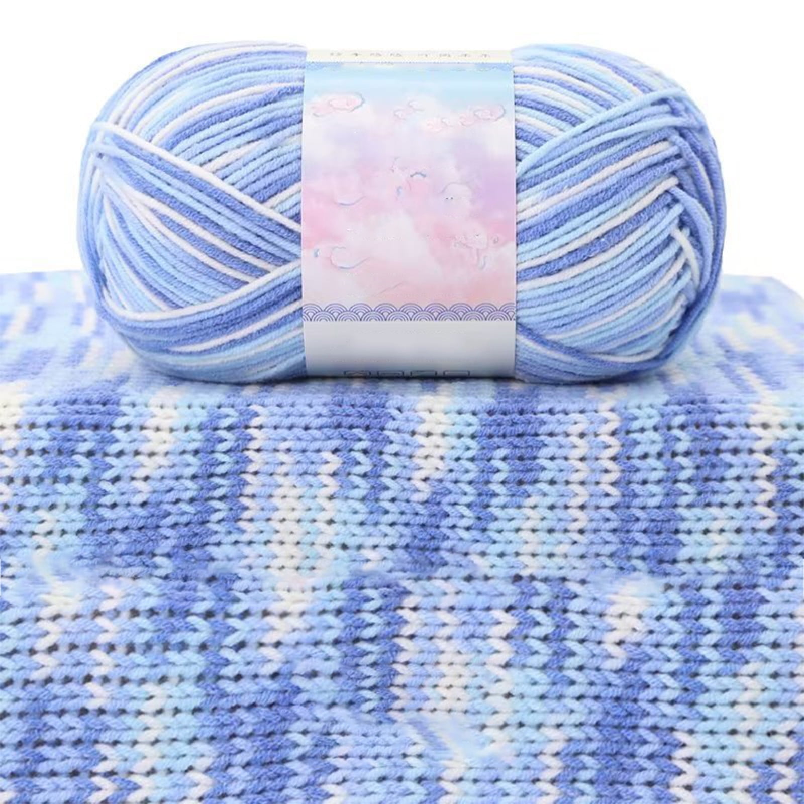 Milk Cotton Tie-Dye Yarn for Knitting and Crochet