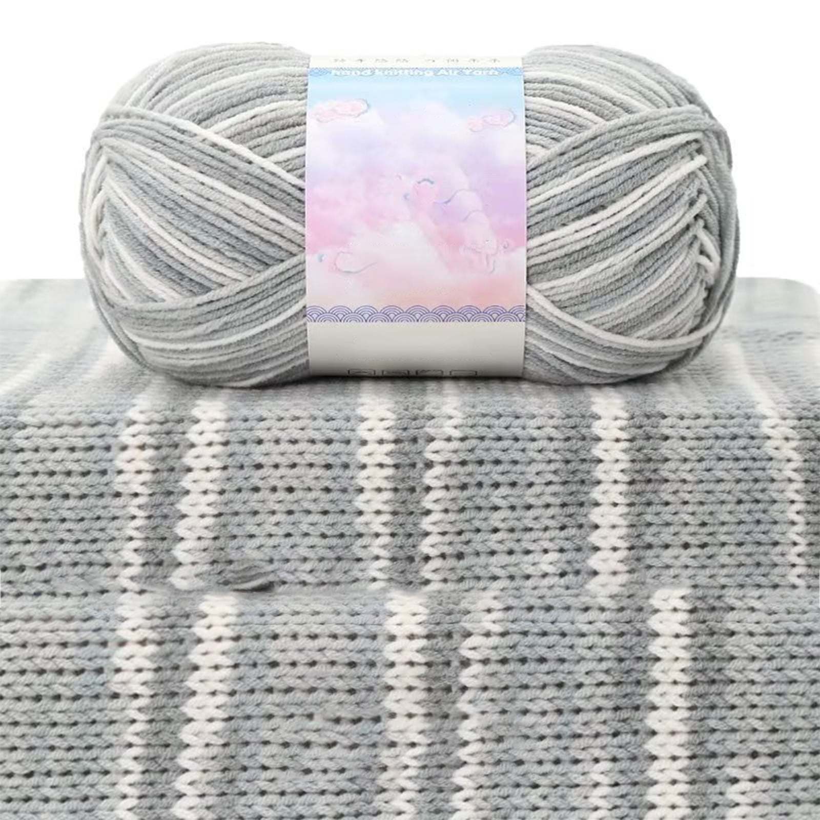 Milk Cotton Tie-Dye Yarn for Knitting and Crochet
