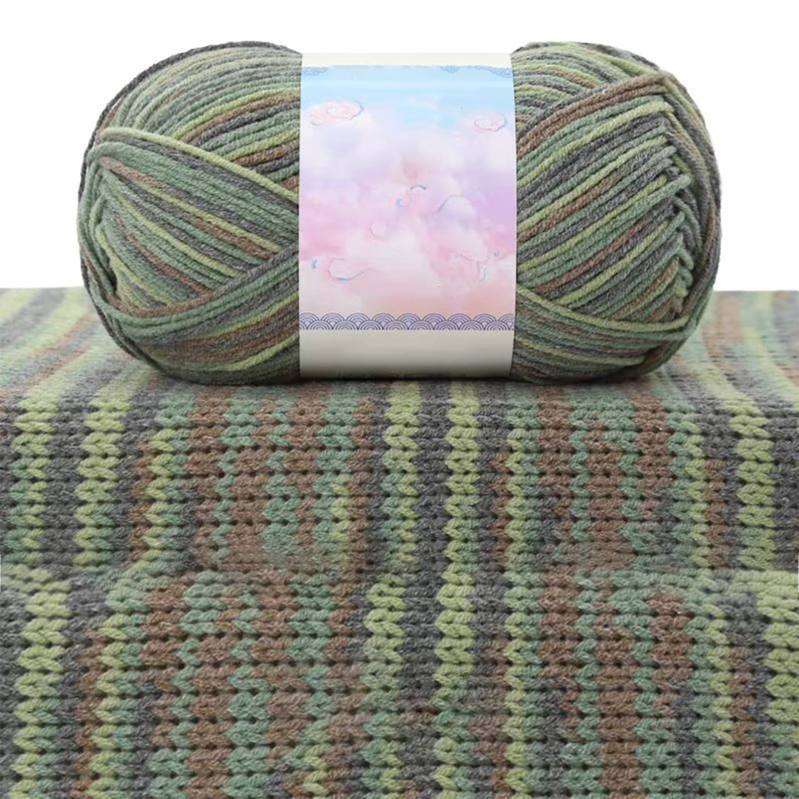 Milk Cotton Tie-Dye Yarn for Knitting and Crochet