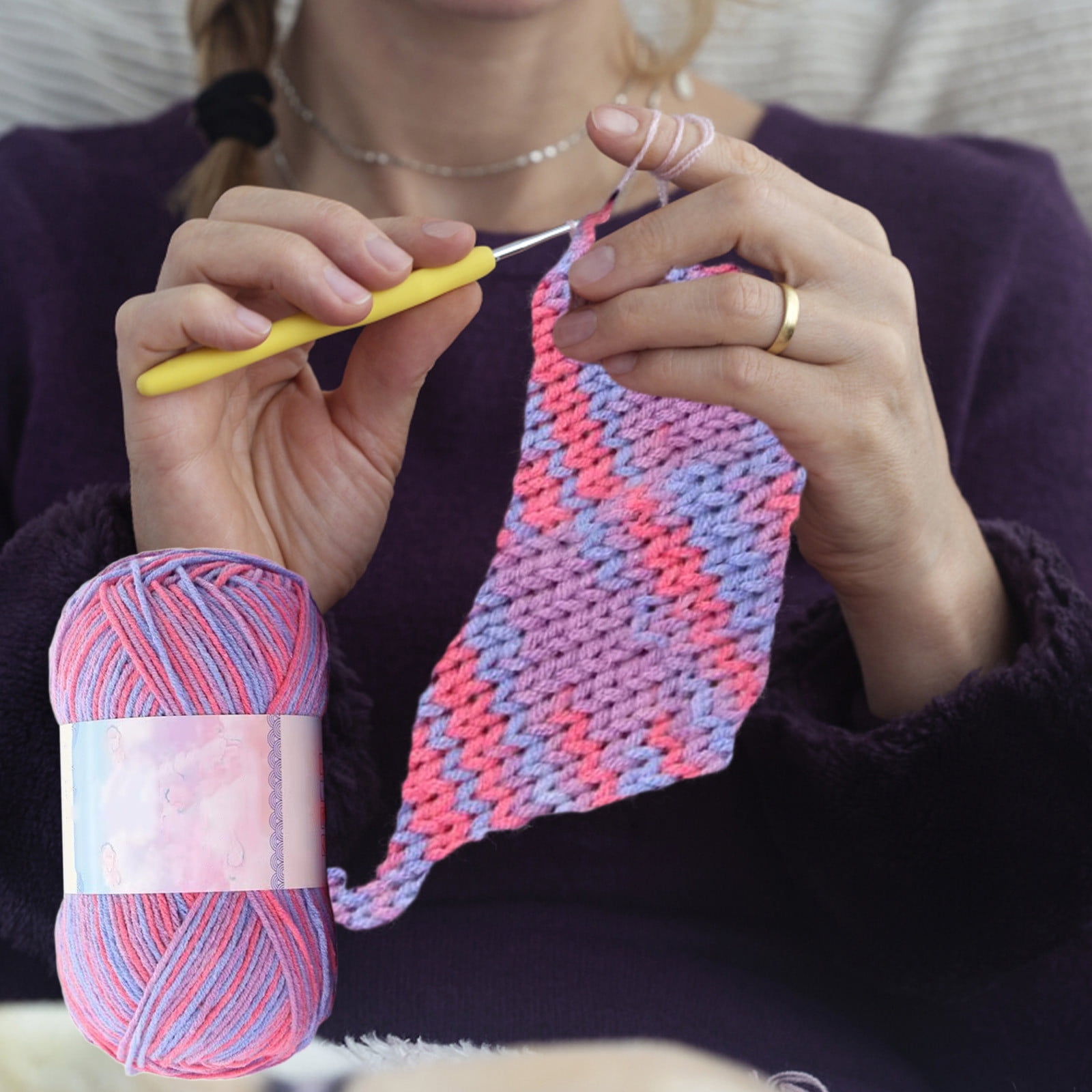 Milk Cotton Tie-Dye Yarn for Knitting and Crochet