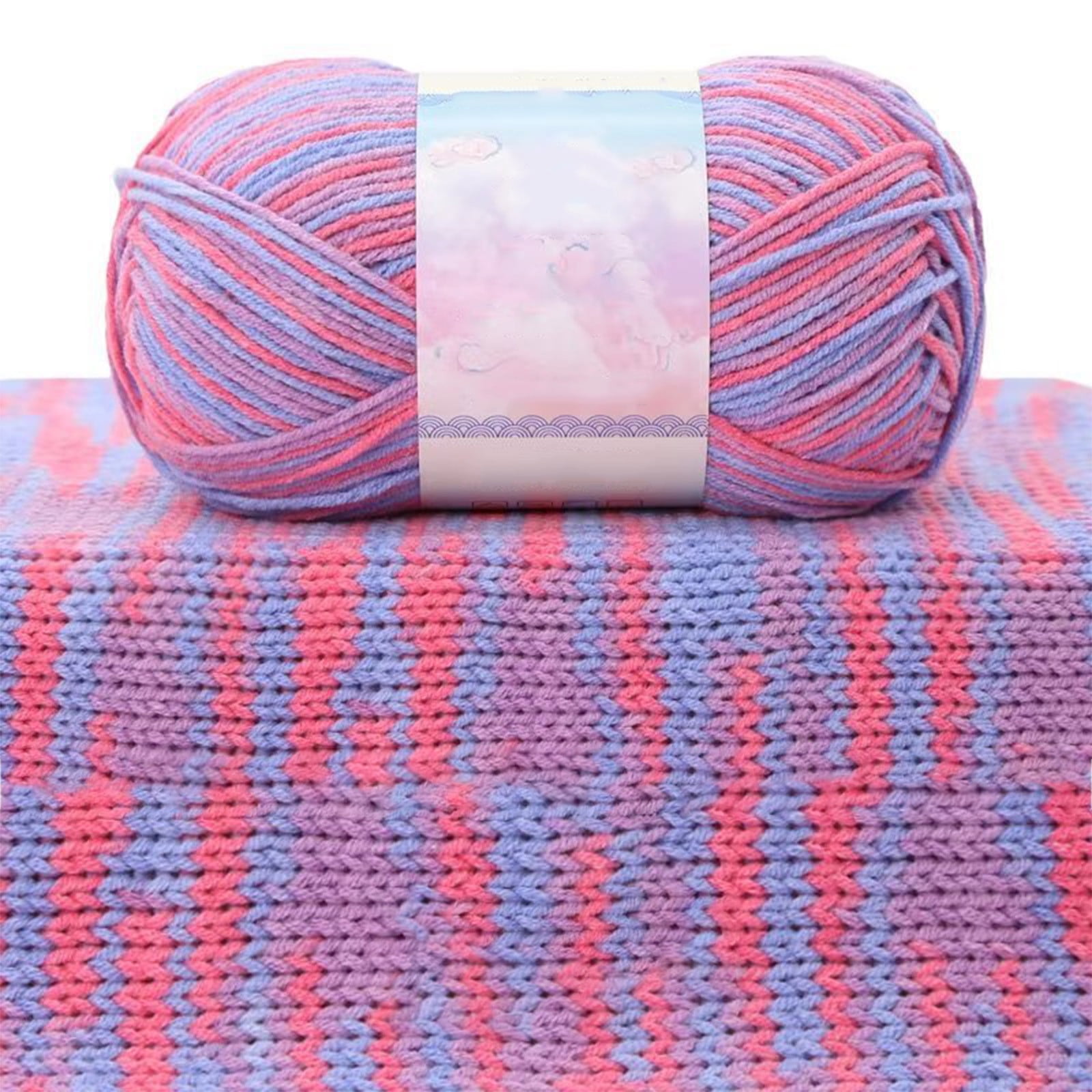 Milk Cotton Tie-Dye Yarn for Knitting and Crochet