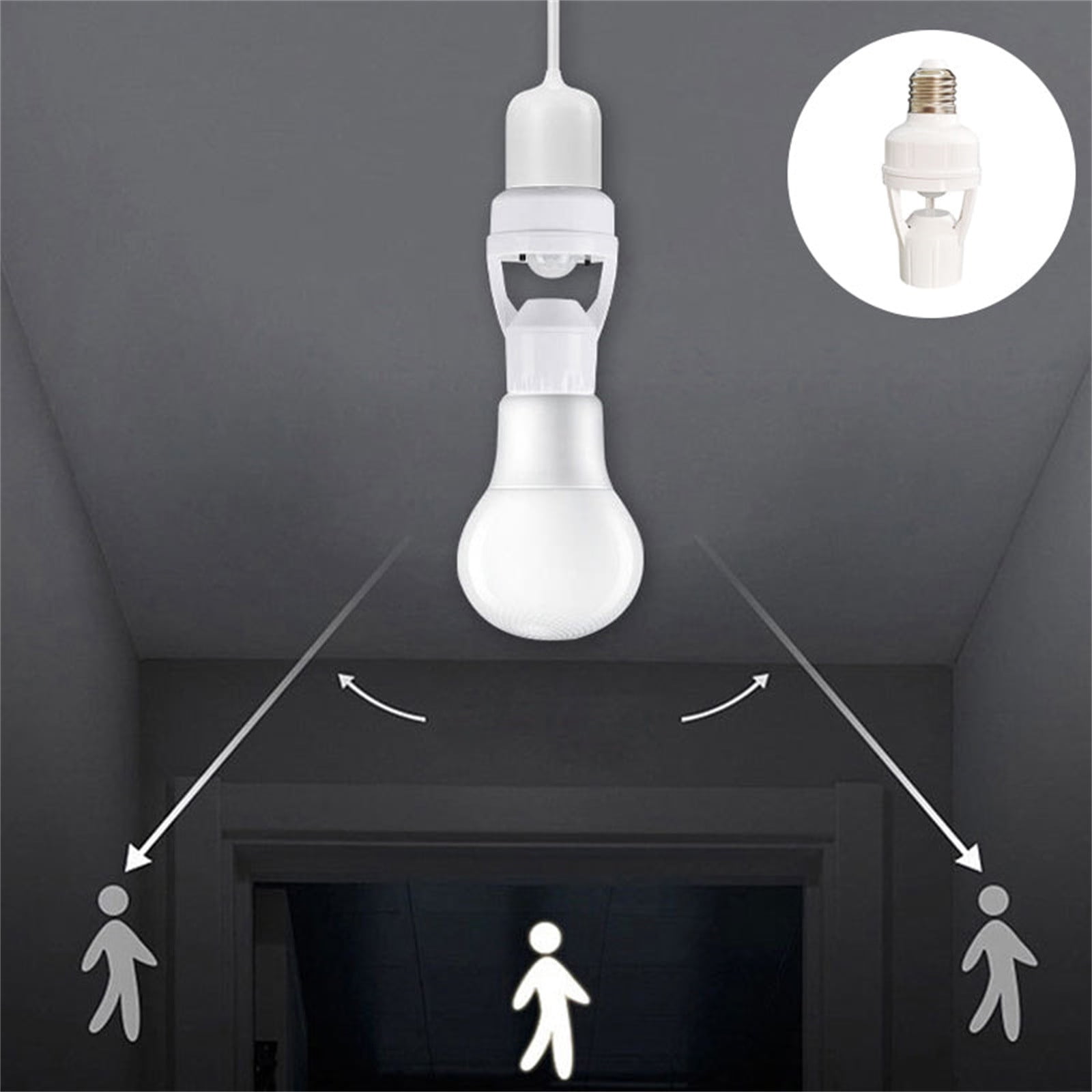 E27 Screw Motion Sensor Light Socket with Infrared Detection