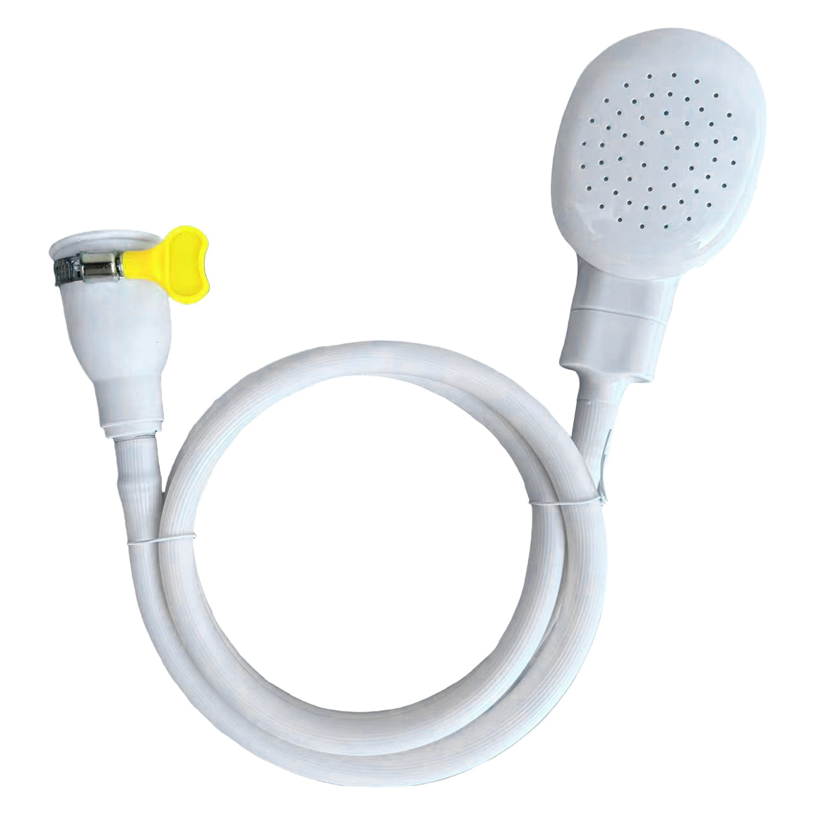 Portable Sink Hose Faucet Sprayer Sink Spray Rubber Hose Shampoo Sprayer Handheld Faucet Shower for Pets, Bathing Baby, Washing Hair, Rinsing Vegetables, 4.26 Ft 4.26' White