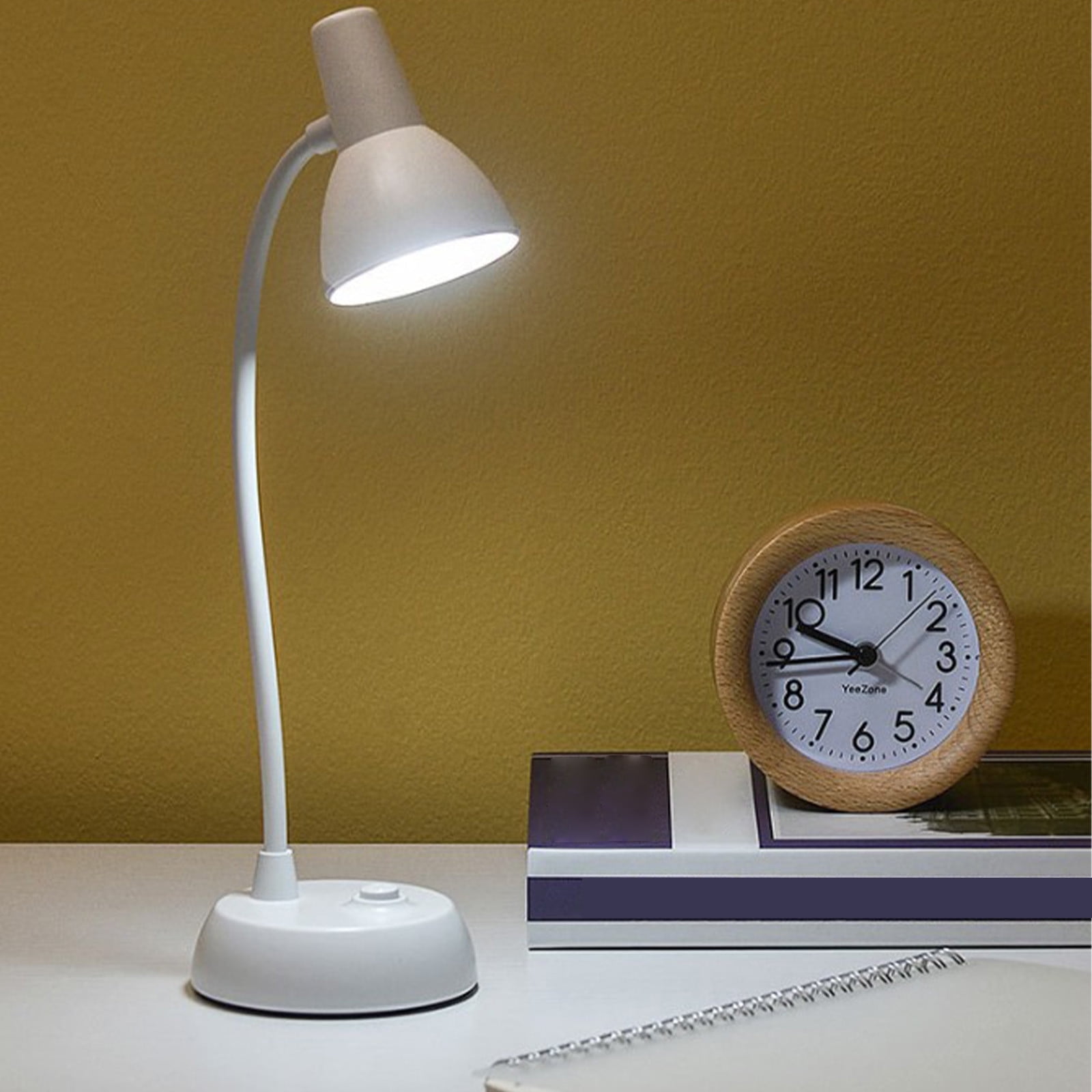 CCMAOLU Cute Pink Desk Lamp with USB Charging Port