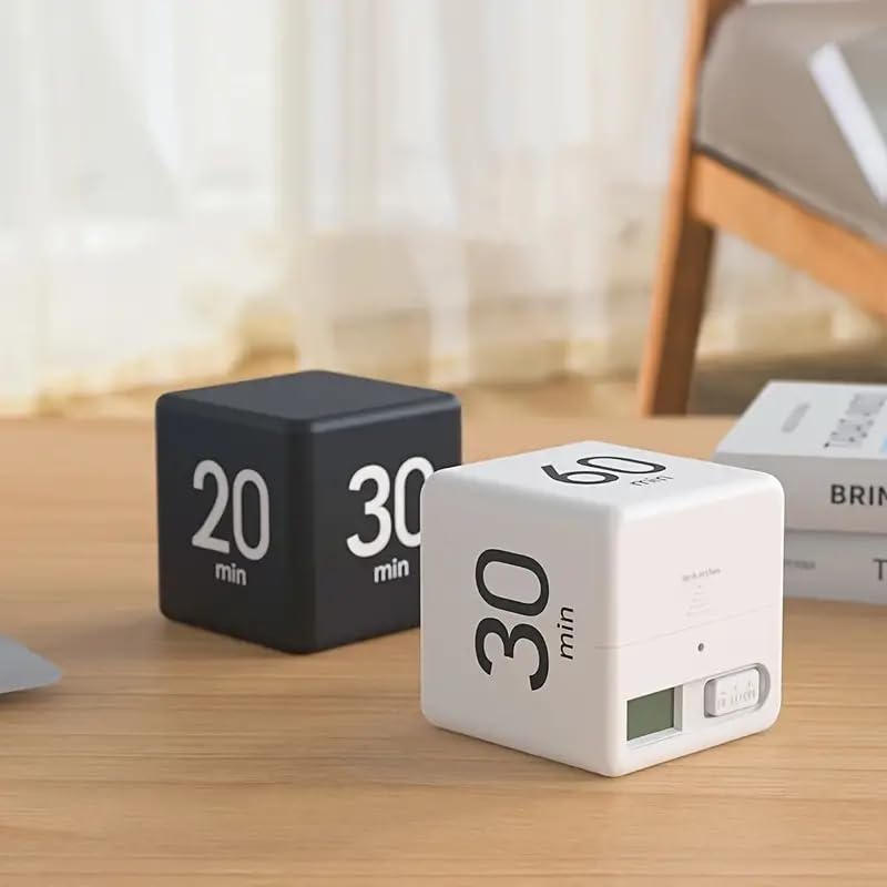 Flip Cube kitchen timer/countdown reminder with a gravity sensor