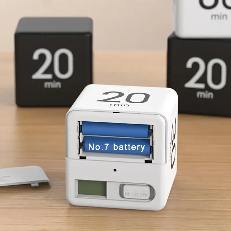Flip Cube kitchen timer/countdown reminder with a gravity sensor