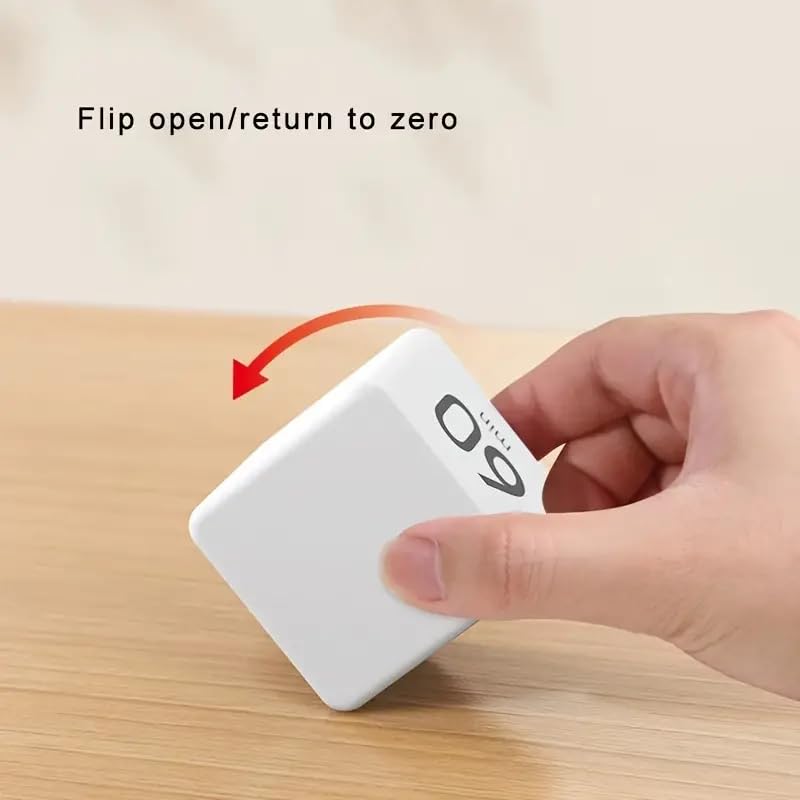 Flip Cube kitchen timer/countdown reminder with a gravity sensor