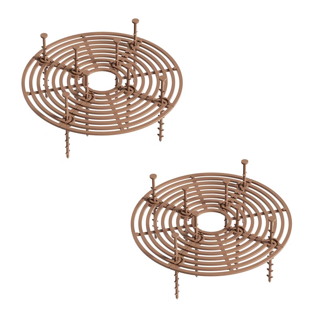 Plant Protector - Flower Pot Grid - Anti-dig Mat - Root Protection - Cat-Repellent Grid - Ground Cover Plant - Flower Pot Security - Gardening - Pet-Proof - Protection Against Cats - Plant Grid - Ground Grid - Brown - 2 Pieces Plant Protector - Flower Pot Grid - Anti-dig Mat - Root Protection - Cat-Repellent Grid - Ground Cover Plant - Flower Pot Security - Gardening - Pet-Proof - Protection Against Cats - Plant Grid - Ground Grid - Brown - 2 Pieces
