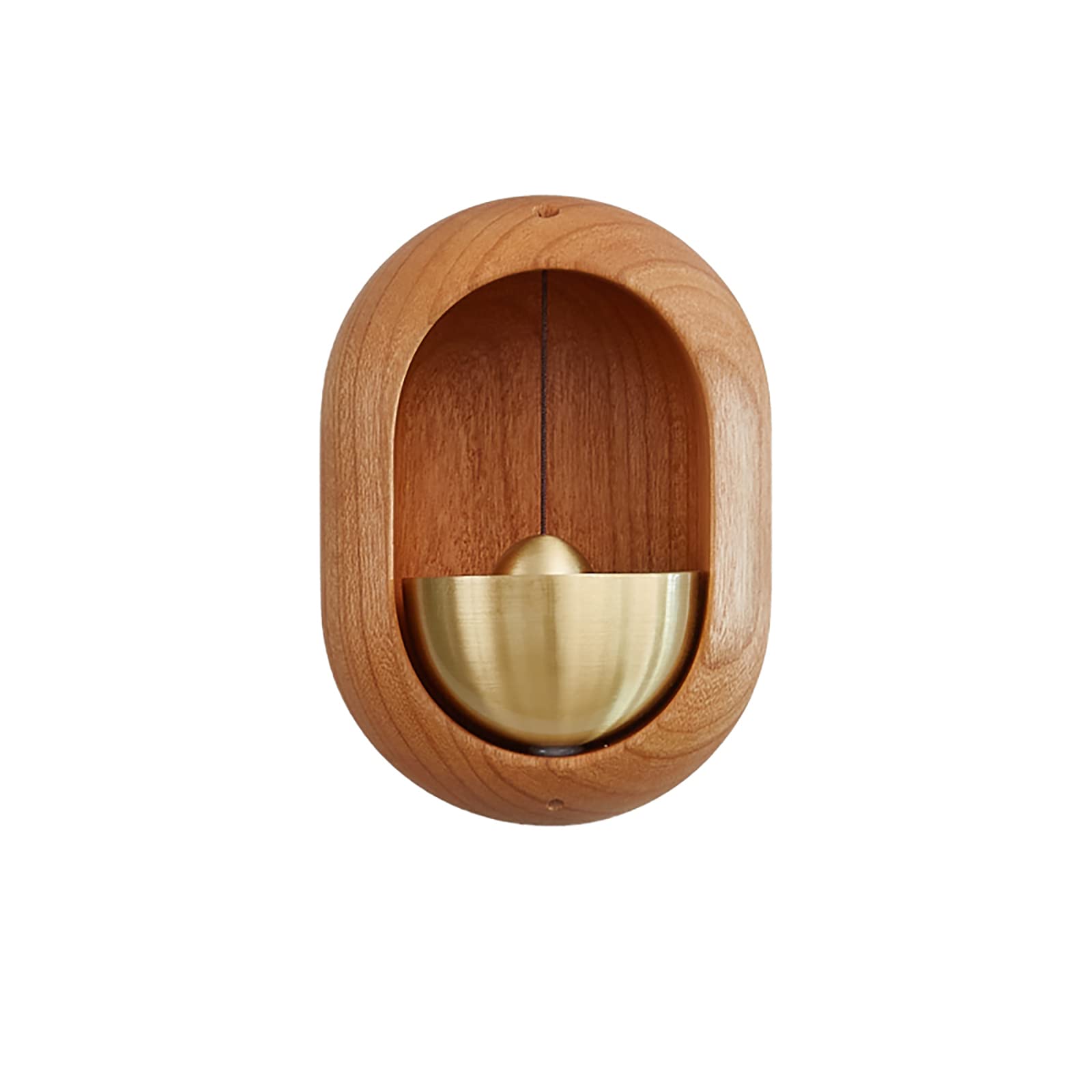 Doorbell - Wireless Doorbell - Wooden Doorbell - Magnetic Wall Sticker - Vintage Wooden Doorbell - Vintage - With Copper Bell - Living Room Decoration - Bedroom Decoration - Wall Decoration - Christmas Gifts - Christmas Gifts for Adults - 1 Piece