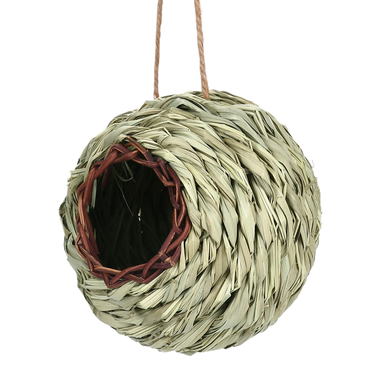 Birdhouse - Bird nest - Hand-woven - Birdhouse decoration - Garden decoration - Living room decoration - Bedroom decoration - Christmas decoration - Outdoor decoration - Courtyard decoration - Spherical - 1 piece