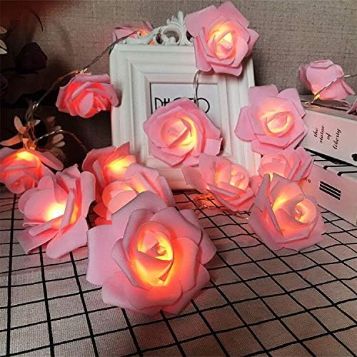 Rose Fairy Lights - Indoor Mood Lighting - Bedroom Decoration - LED Lights - Artificial Flowers - Wedding Decoration - Window Decoration - Valentine%27s Day Gift - Fairy Lights - Home Accessories - Party Lighting - Pink - 1 Piece Rose Fairy Lights - Indoor Mood Lighting - Bedroom Decoration - LED Lights - Artificial Flowers - Wedding Decoration - Window Decoration - Valentine%27s Day Gift - Fairy Lights - Home Accessories - Party Lighting - Pink - 1 Piece