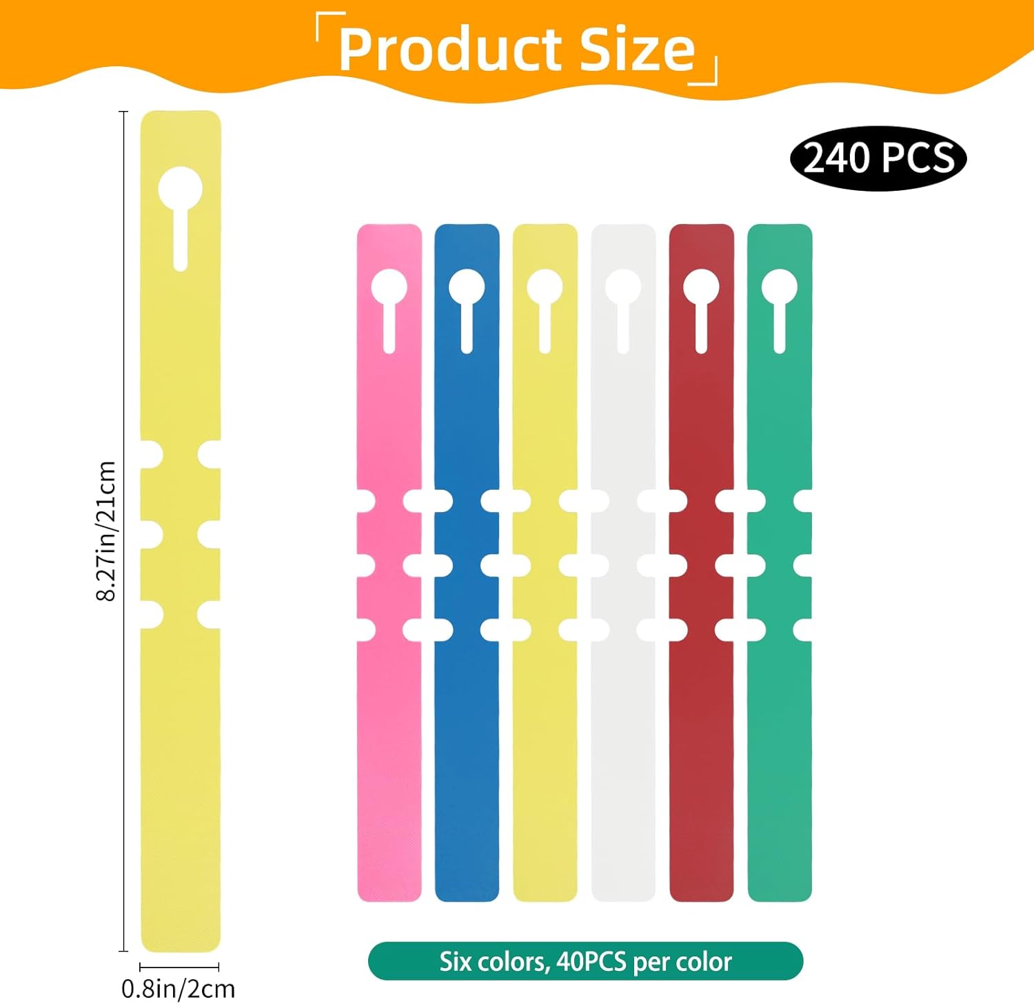 Plant labels - Plant stakes - Stick labels - Loop labels - Plant labels - Tree labels - Vegetable garden - Garden items - Growing supplies - Label strips - Wrap labels - Plant signs - Name tags - Hanging labels - Multi-colored - 600 pieces