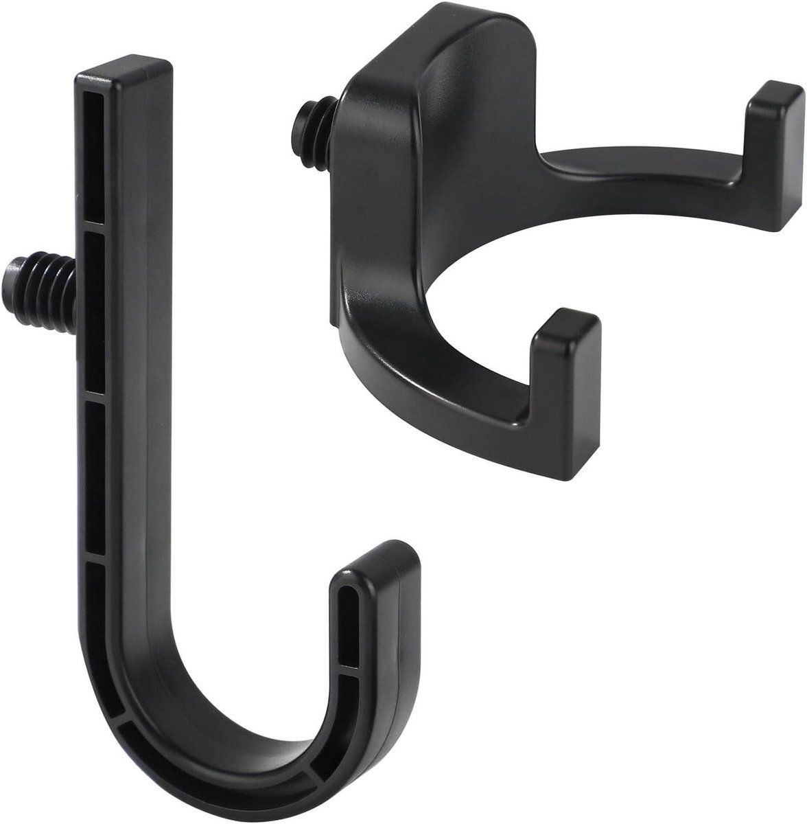 Allecta - Set of 2 Storage Hooks for Sheds | V-Shaped Tool Hooks | Storage Accessories - Black | Suitable for Craftsman Sheds