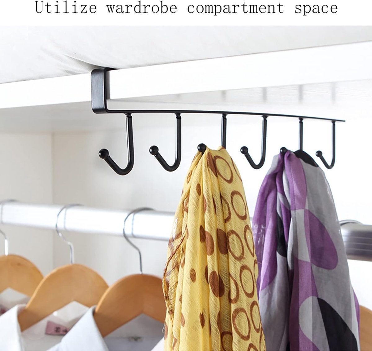 Storage rack - hooks - multifunctional hooks - nail-free hooks - storage accessories - suitable for cabinets
