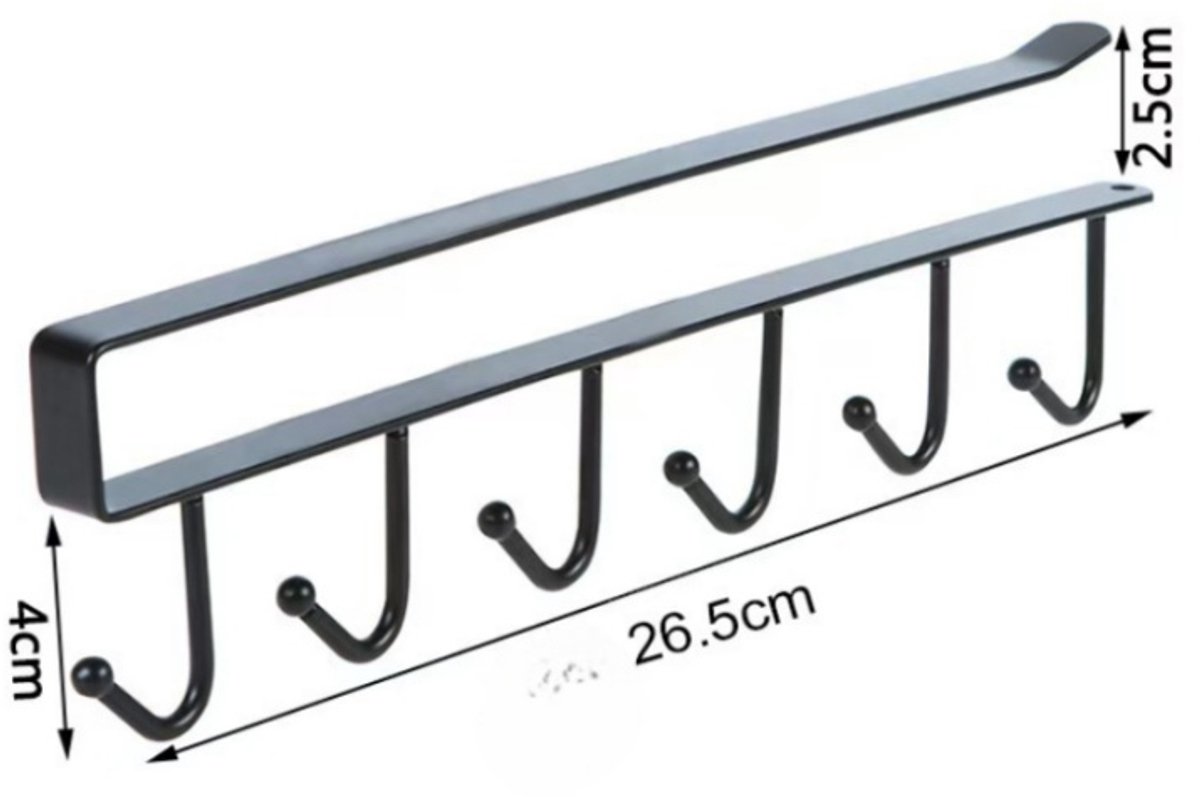 Storage rack - hooks - multifunctional hooks - nail-free hooks - storage accessories - suitable for cabinets