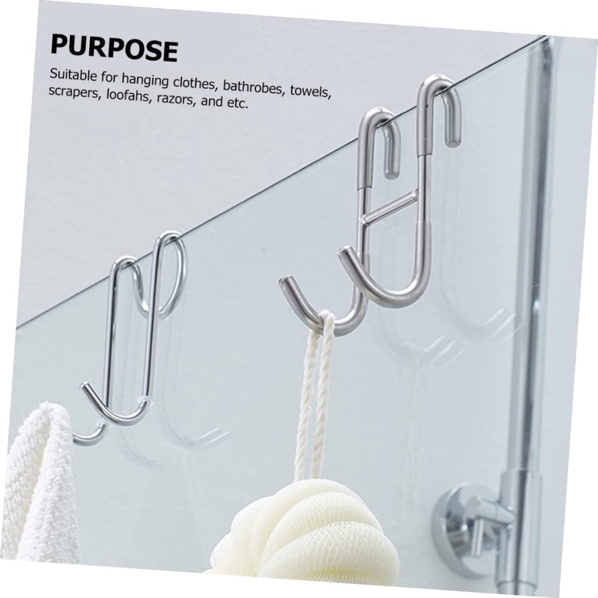 Two-piece set of door hooks