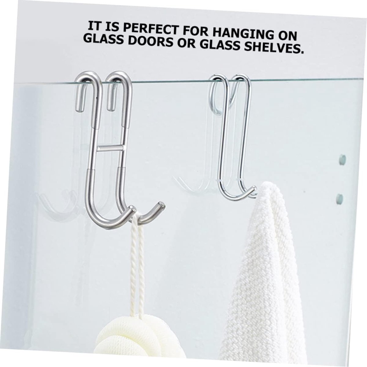 Two-piece set of door hooks