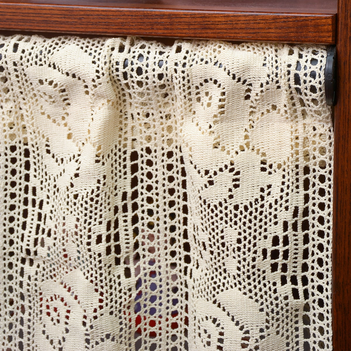Vintage Curtains with tassels Curtain Valance for Kitchen Cafe