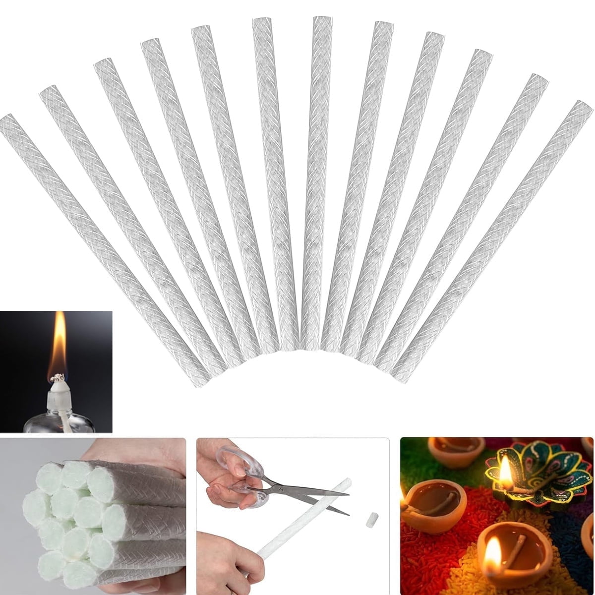QZS 12 Pcs Replacement Torches Wicks QZS 12 Pcs Replacement Torches Wicks