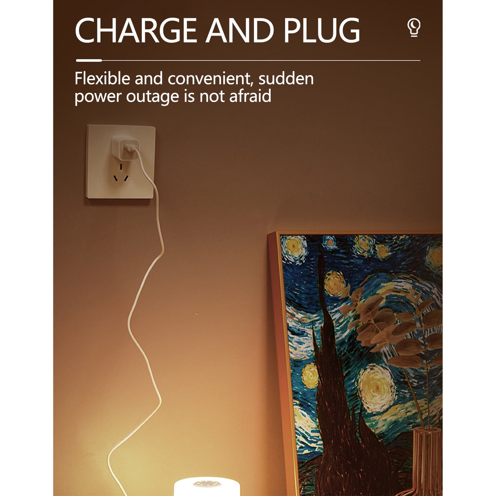 Touch Bedside Table Lamp for Bedroom