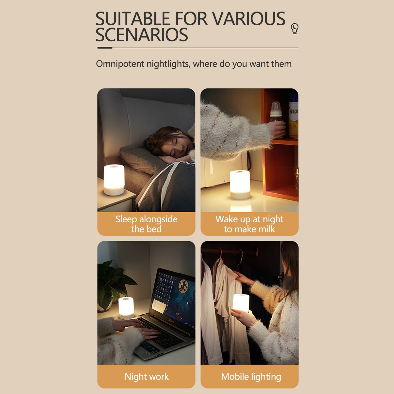 Touch Bedside Table Lamp for Bedroom
