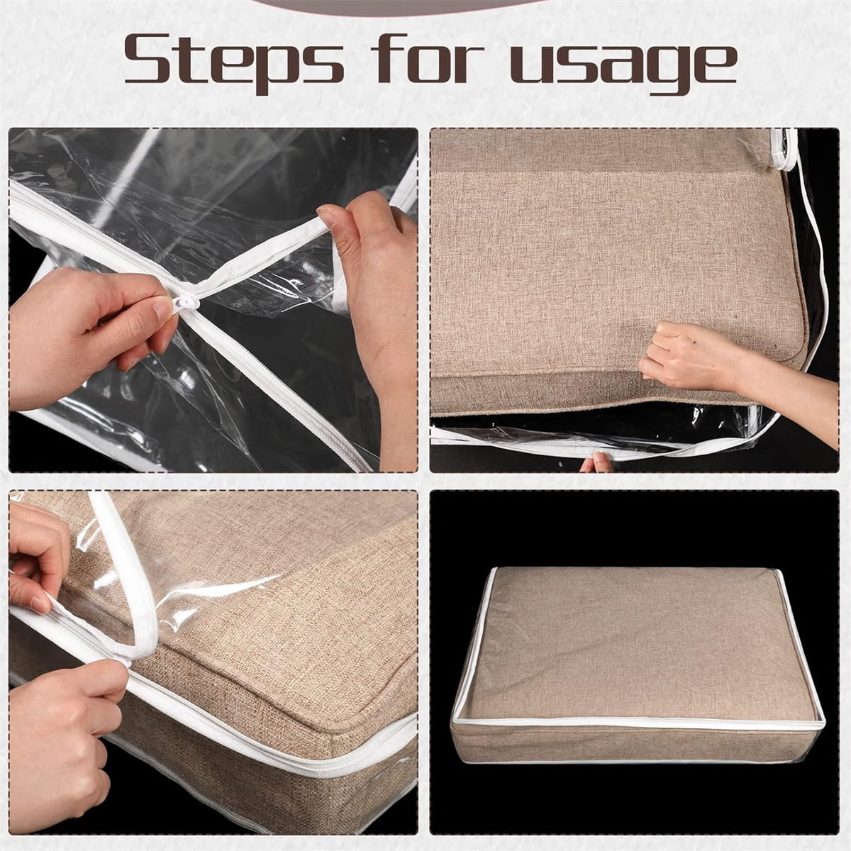 Tutuviw Plastic Sofa Seat Cushion Covers