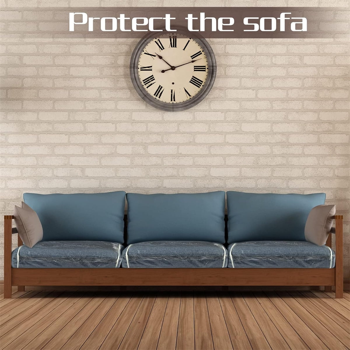 Tutuviw Plastic Sofa Seat Cushion Covers