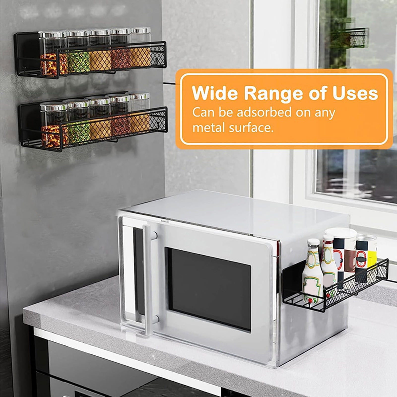 Magnetic Spice Rack for Refrigerator