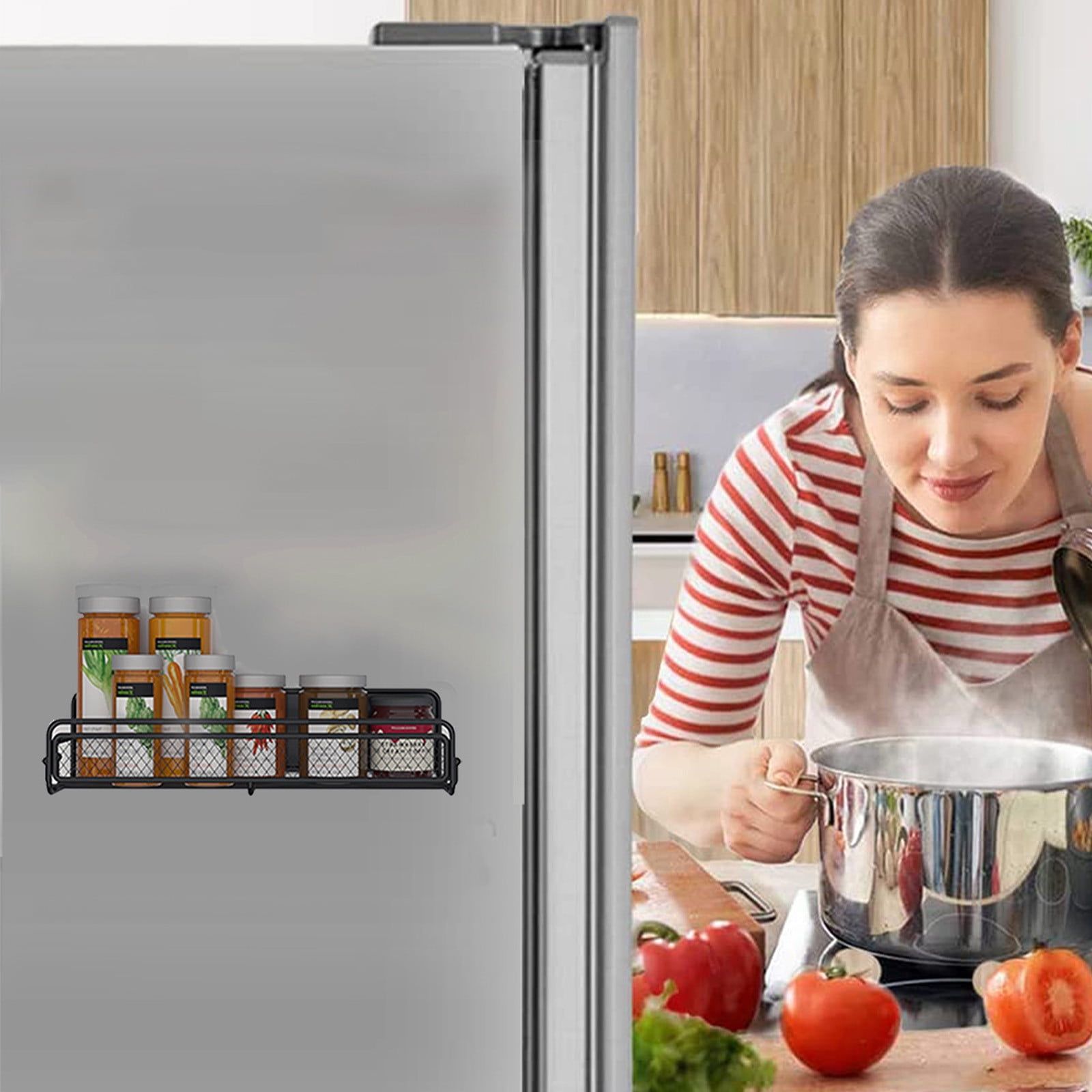 Magnetic Spice Rack for Refrigerator