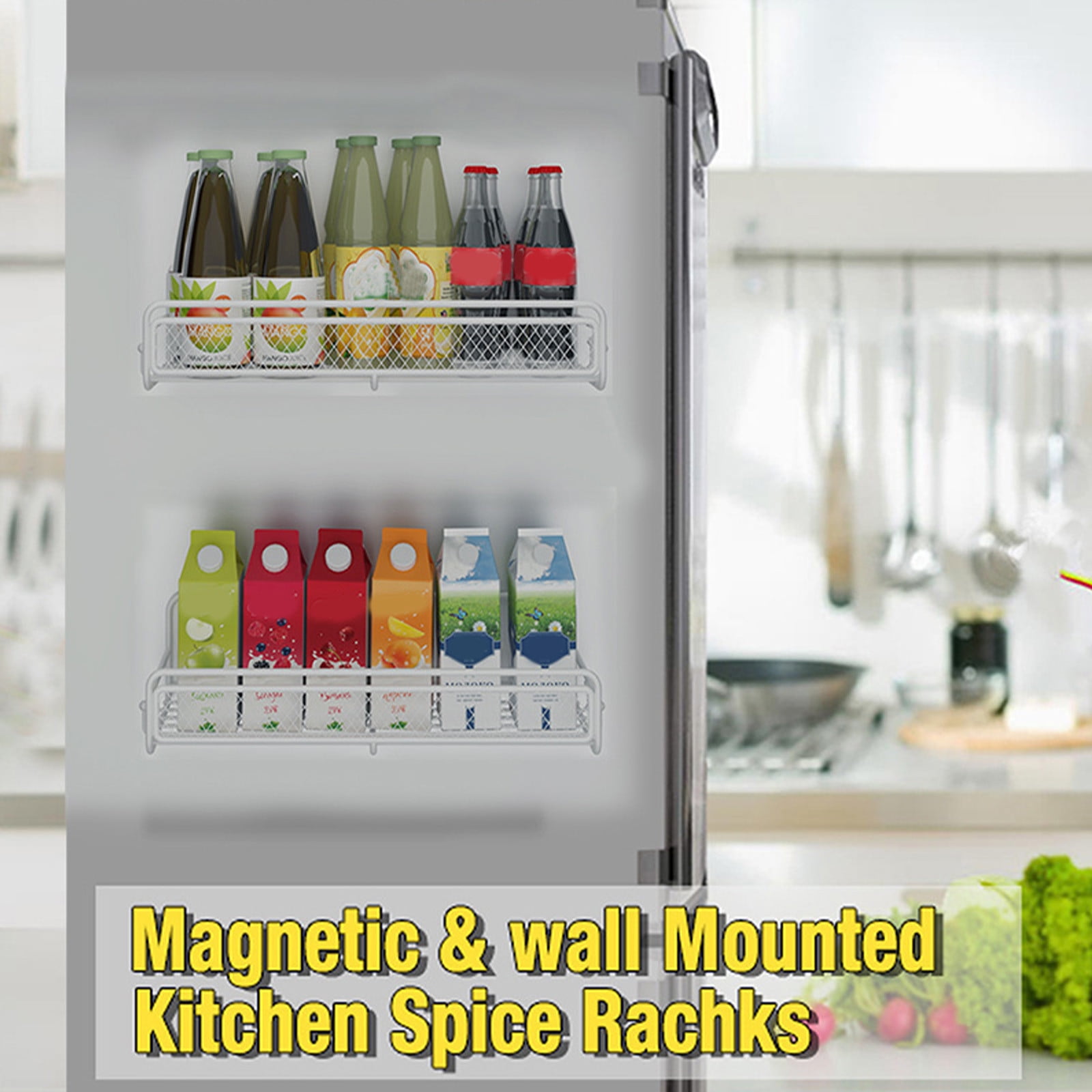 Magnetic Spice Rack for Refrigerator