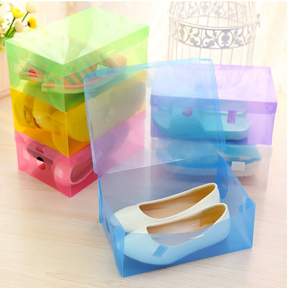 5PCS Shoe Storage Box with Flip Lid 5PCS Shoe Storage Box with Flip Lid
