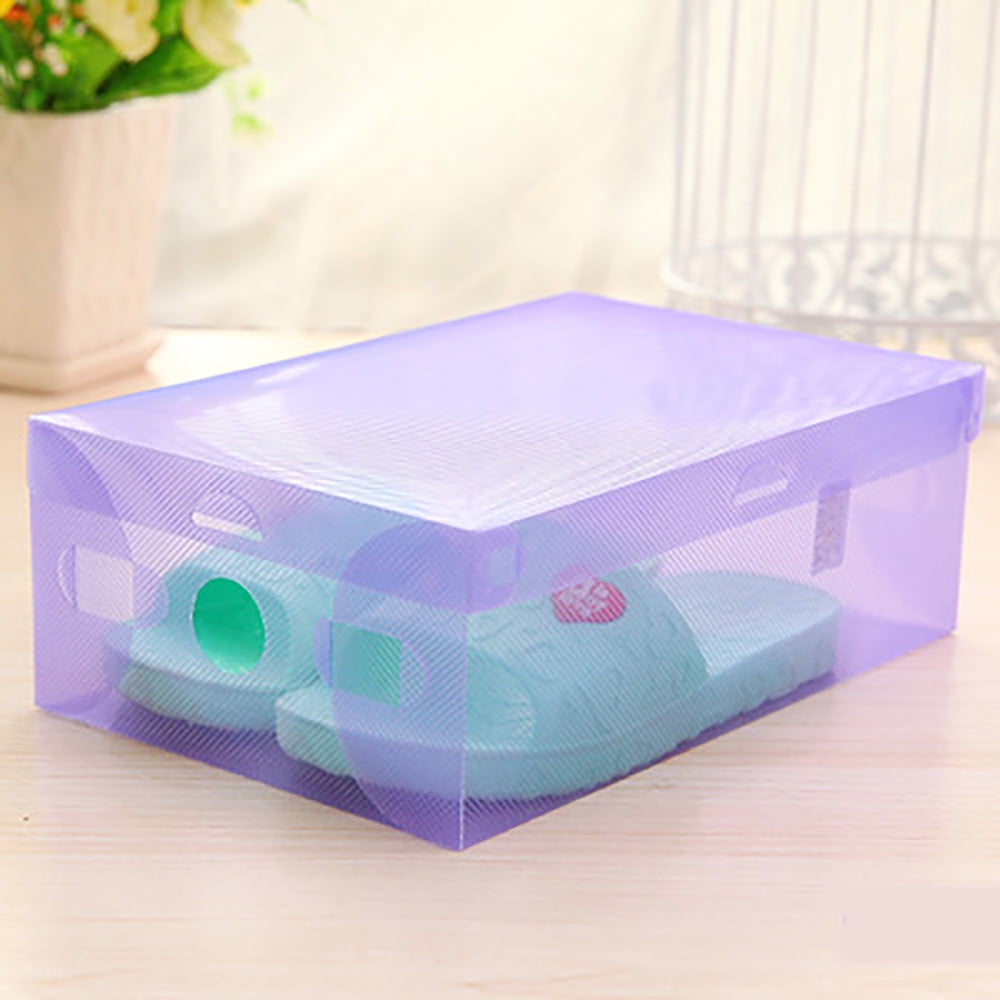 5PCS Shoe Storage Box with Flip Lid