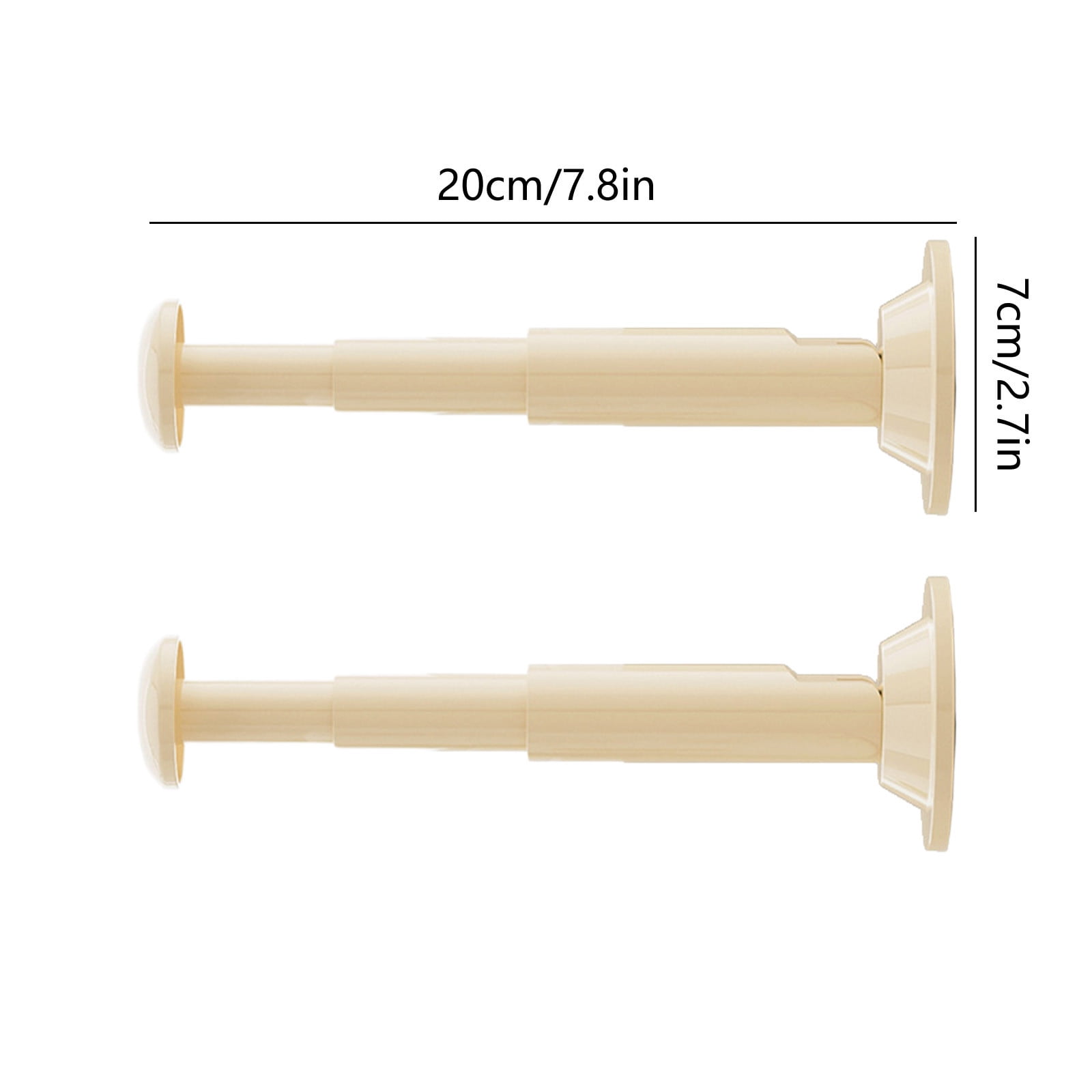 2PCS Retractable Clothes Hanger Storage Rack