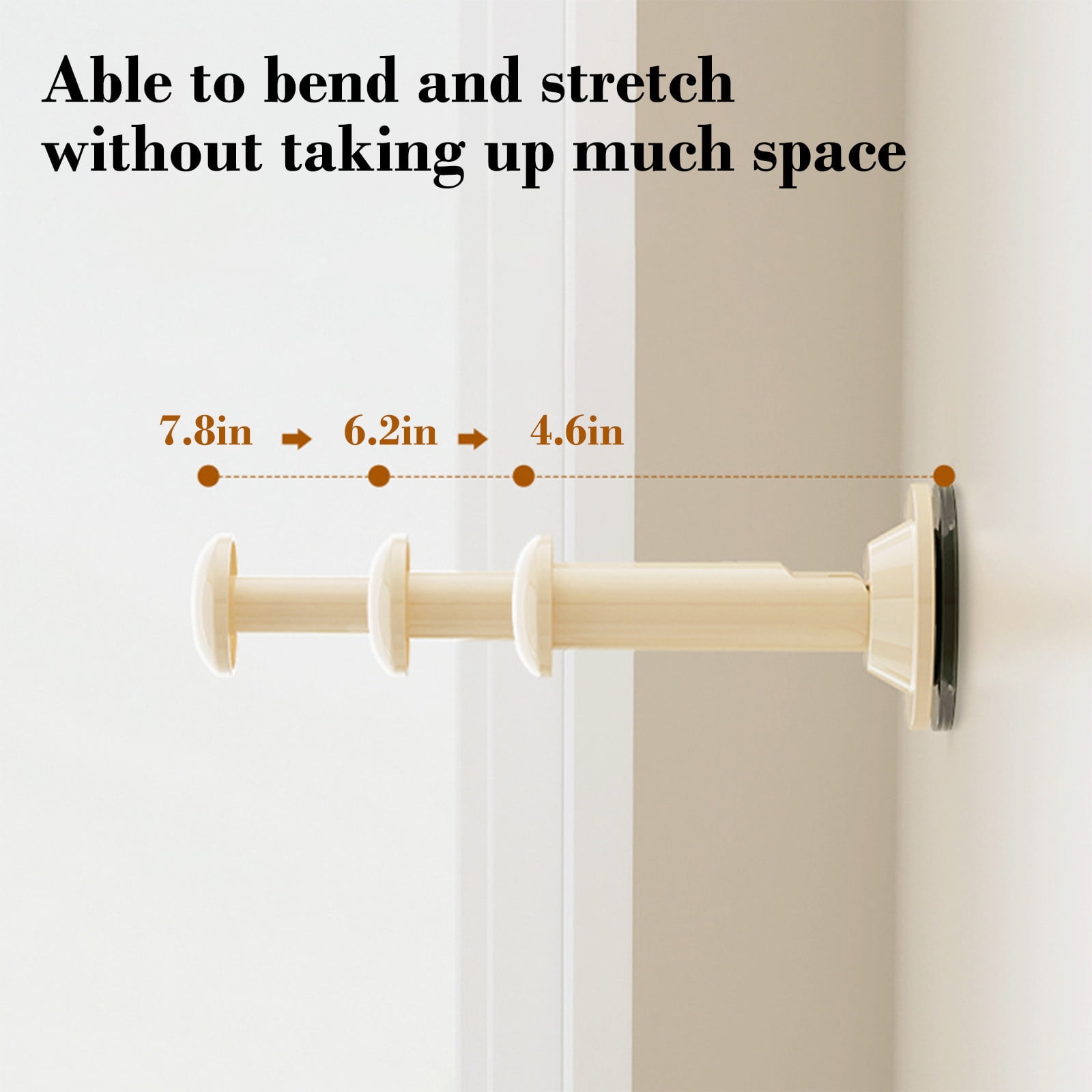 2PCS Retractable Clothes Hanger Storage Rack