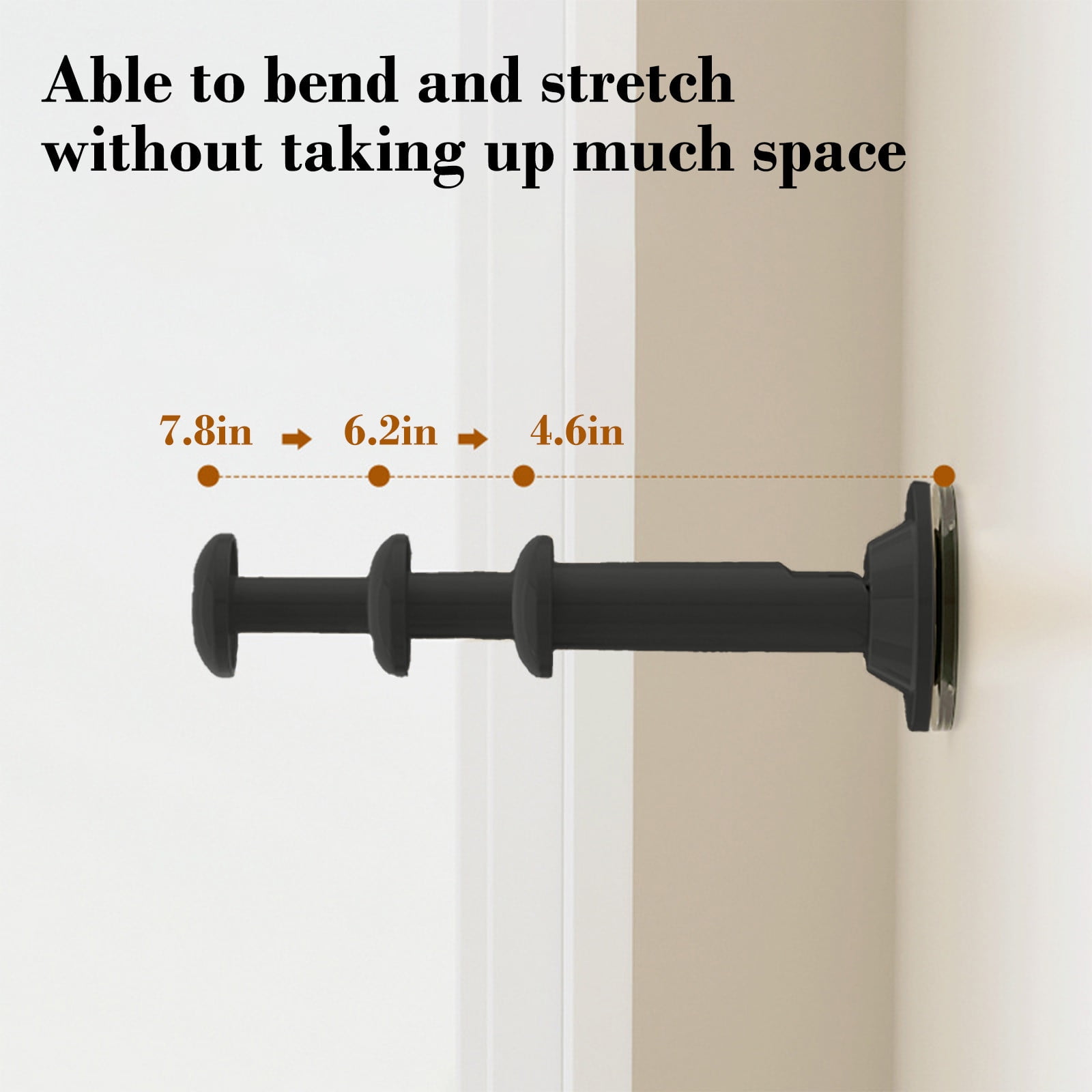 2PCS Retractable Clothes Hanger Storage Rack