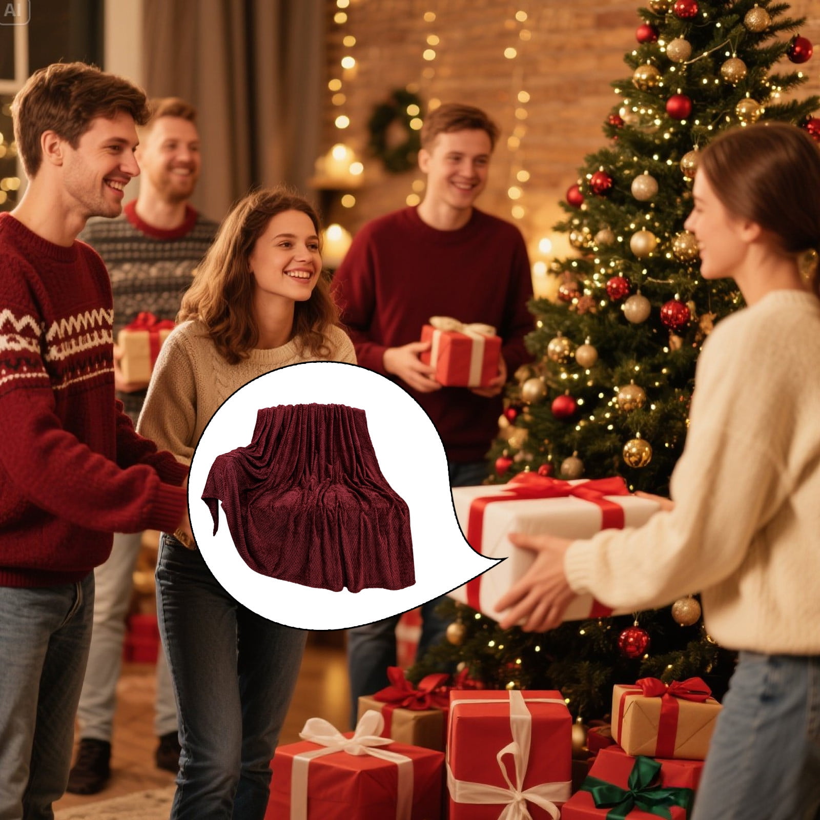 Christmas Solid Color Blanket