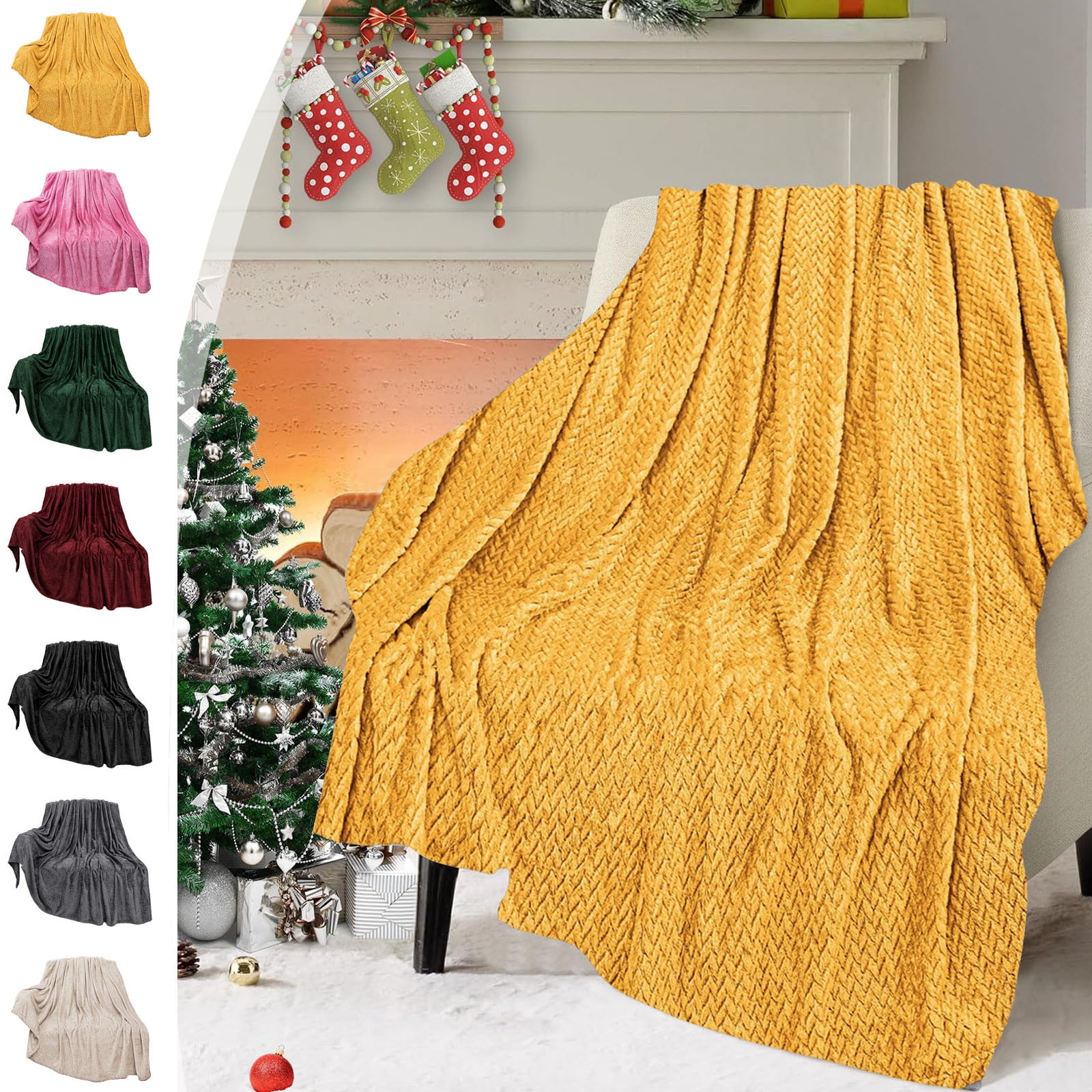 Christmas Solid Color Blanket Christmas Solid Color Blanket