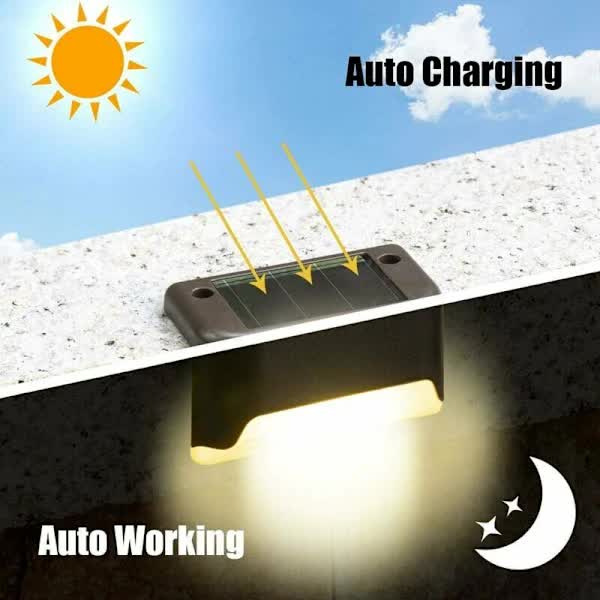 Set of 4 outdoor solar lights