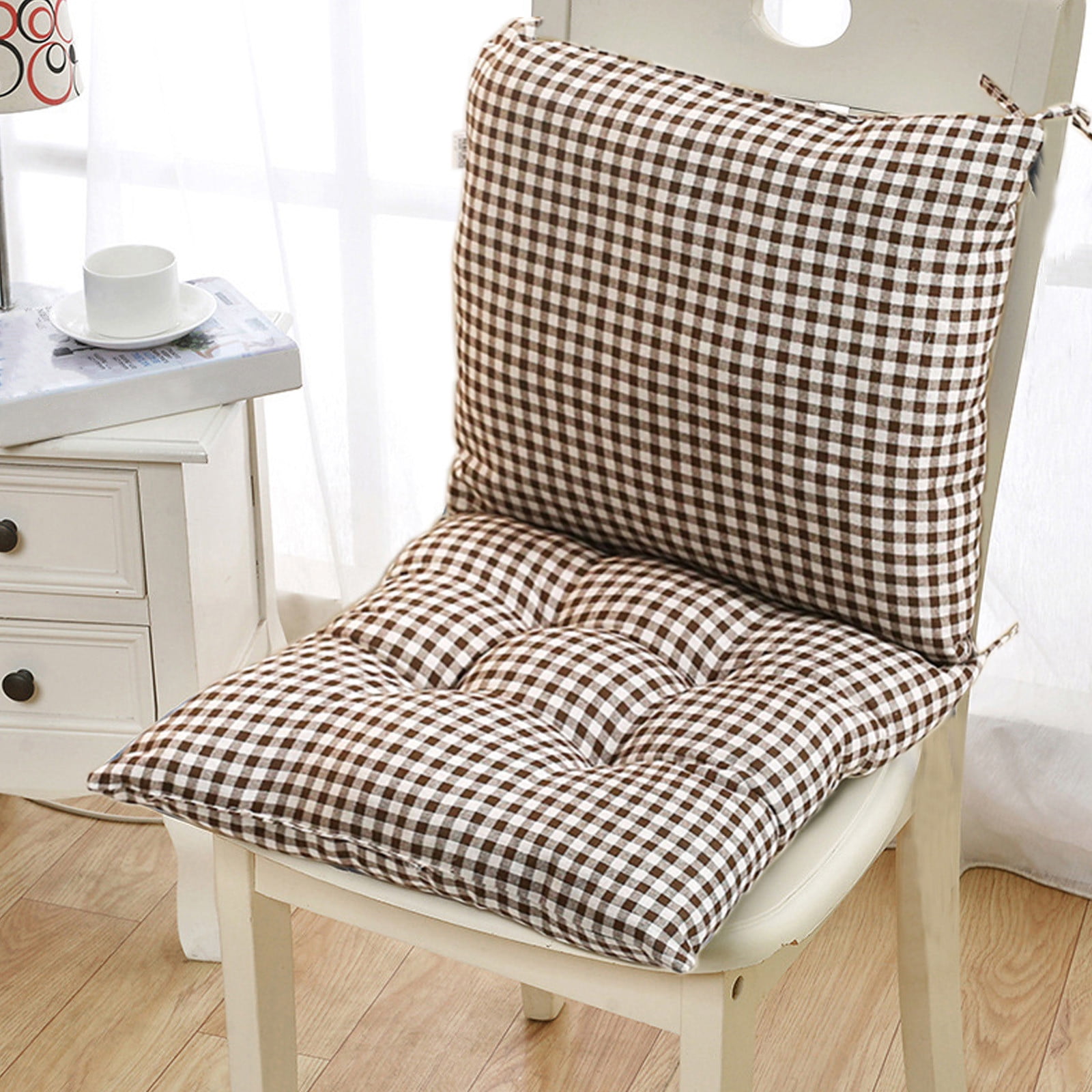 High Back Chair Cushions with Ties